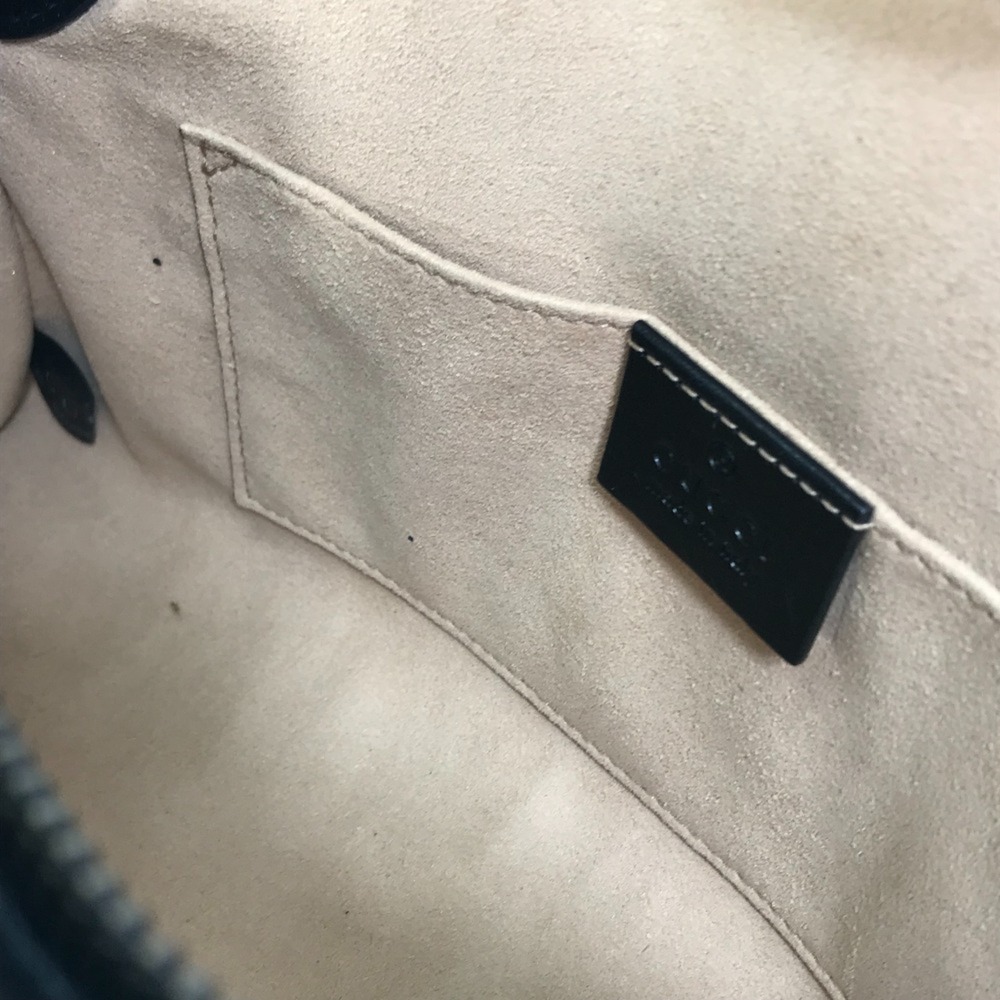 GUCCI Black GG Marmont Shoulder Bag - Picture 15 of 16